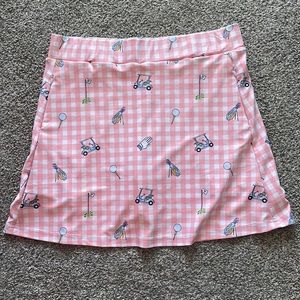 Smith and Quinn Pink Gingham Golf Skort Medium NWT